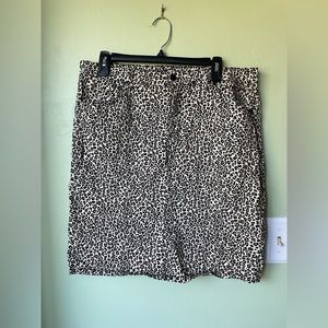 d.jeans leopard print pencil skirt, size 14